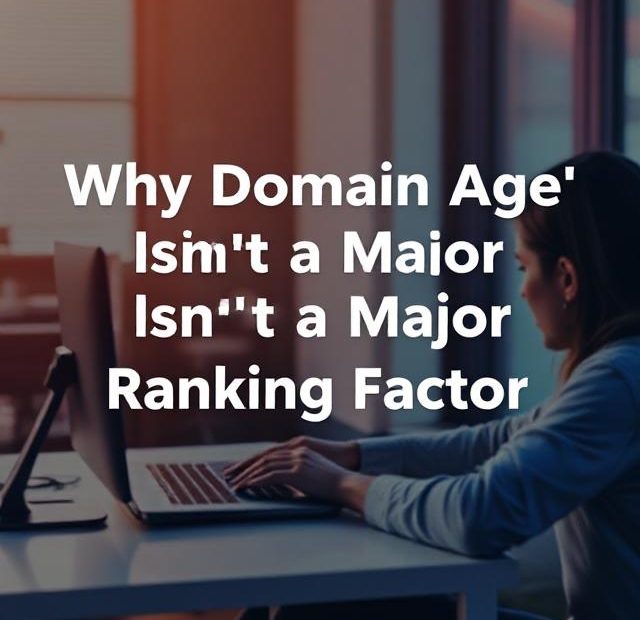 Why Domain Age Isn’t a Major Ranking Factor